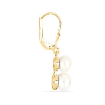 BUY 925 SILVER NATURAL WHITE FRESHWATER PEARL GEMSTONE EARRING